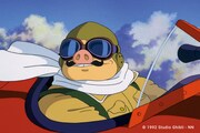 劇場アニメ「紅の豚」の場面カット。
