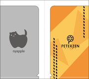 「ダブルチケットファイル」内側のデザイン。