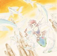 LaLa 1986年5月号に掲載された口絵ピンナップ。(c)わかつきめぐみ／白泉社