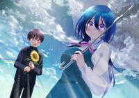 「陽キになりたい時雨さん」第1話の見開き扉ページに使用されたカット。