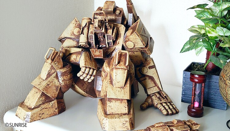 太陽の牙ダグラム 衝撃のシーンを再現 朽ち果てたダグラム のジャンボソフビ コミックナタリー