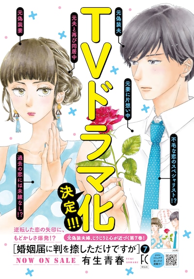 「婚姻届に判を捺しただけですが」TVドラマ化の告知ビジュアル。