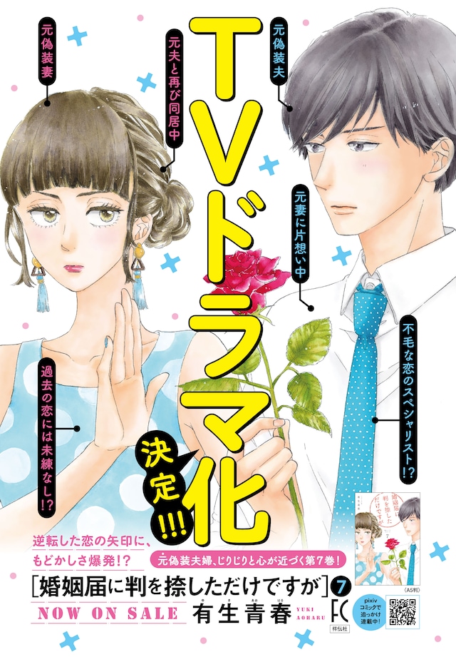 「婚姻届に判を捺しただけですが」TVドラマ化の告知ビジュアル。