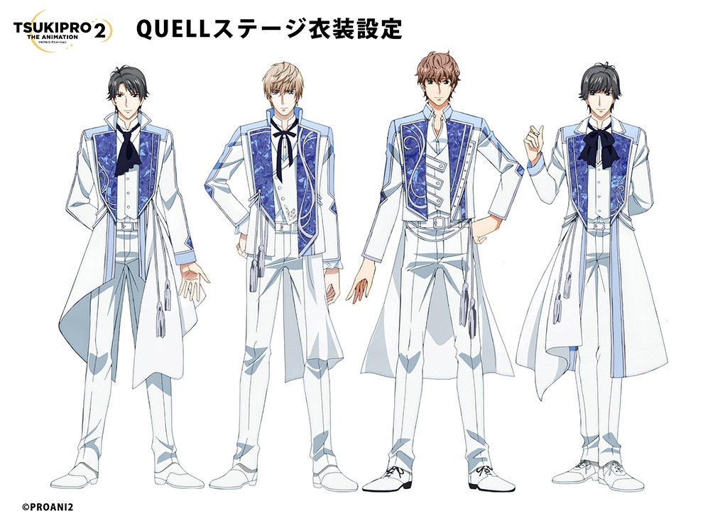 QUELLのステージ衣装設定画。