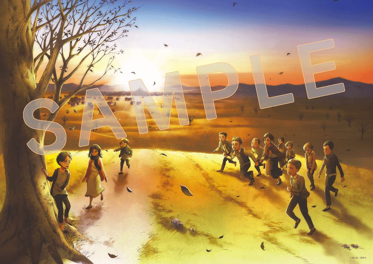 進撃の巨人 完結記念 34巻のカバーイラストを使用した特製タペストリープレゼント コミックナタリー