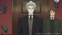 「憂国のモリアーティ」第22話「犯人は二人」の先行場面カット。