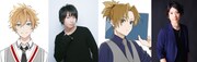 左から四方ルカ、柿原徹也、猫屋敷由比、濱野大輝。