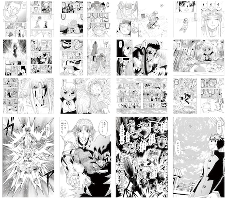 「『金色のガッシュ!!』20周年 シン・オウエン・フェア」の特典として用意された、雷句誠が選ぶ全16種の名場面ポストカード。