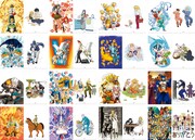 全16種のクリアファイル。