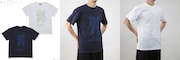 「機動戦士ガンダム 閃光のハサウェイ BLUEシリーズ/WHITEシリーズ Tシャツ」。の着用イメージ。