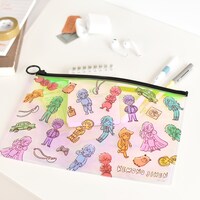 オーロラポーチ（総柄）使用イメージ