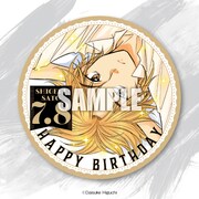 「シゲさん誕生日キャンペーン」で用意された缶バッジ。