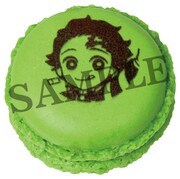 「『鬼滅の刃』マカロン3個入」の竈門炭治郎（抹茶）。