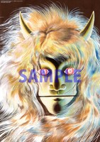 扉絵のイラストを用いたポスター。