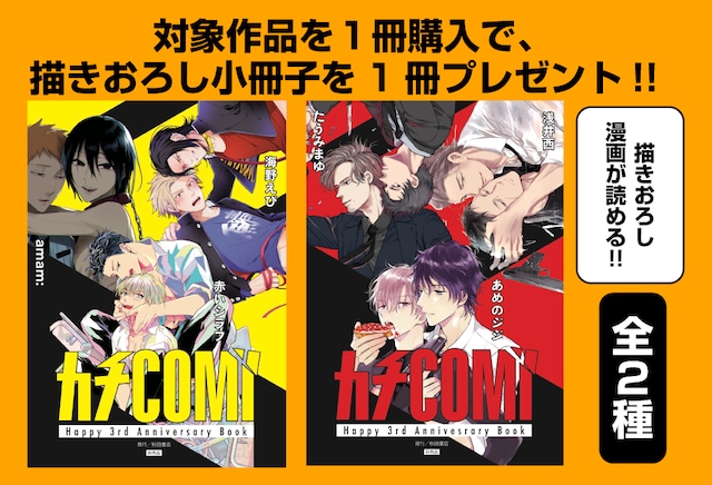 カチCOMI3周年フェアでもらえる小冊子。