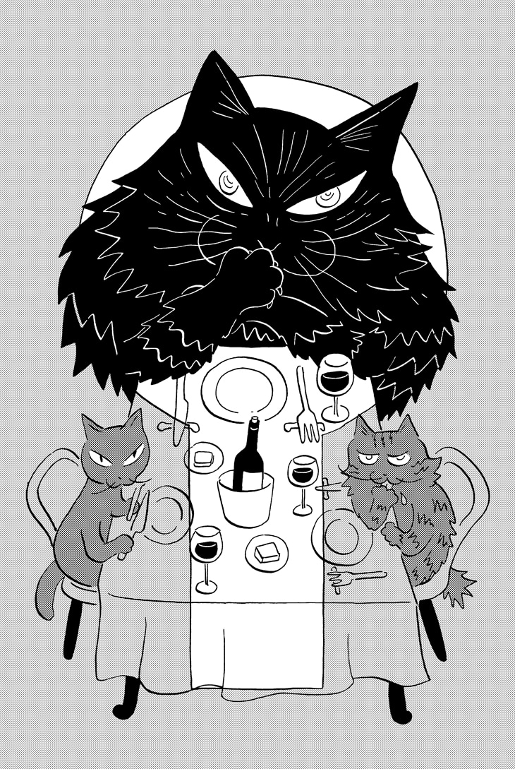 収録作「注文の多い料理店」の挿絵。