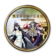 入場者特典の1種として用意された「オーバーロード」の缶バッジ。