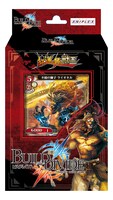 TCG「ビルディバイド」スターティングデッキ「紅蓮に猛る獣王」のパッケージ。(c)Aniplex Inc. All rights reserved.