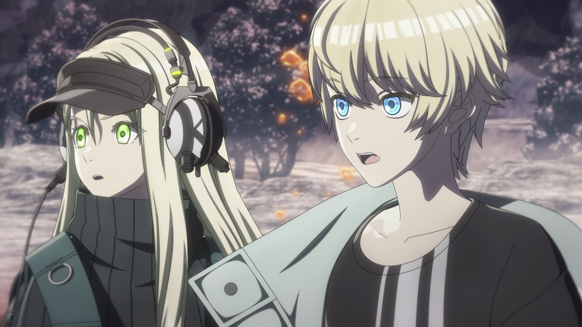 TVアニメ「D_CIDE TRAUMEREI THE ANIMATION」第1話の場面カット。