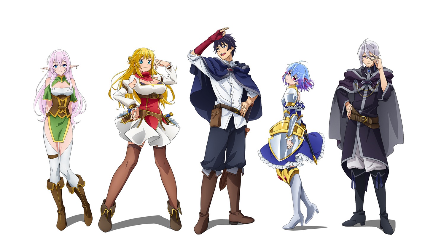 左からヤランドララ、リット、レッド、ルーティ、アレス。