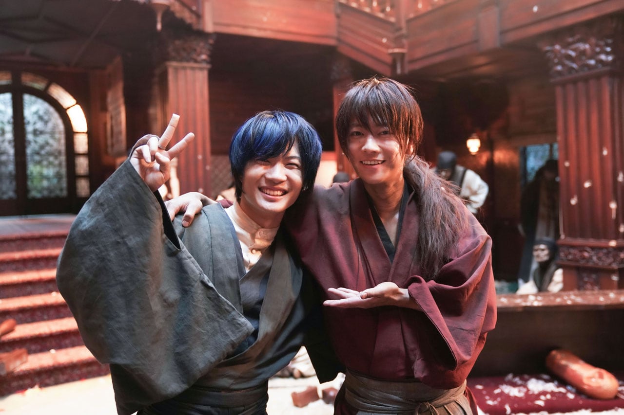 映画「るろ剣」新入場者特典に、剣心と宗次郎の場面写真使った