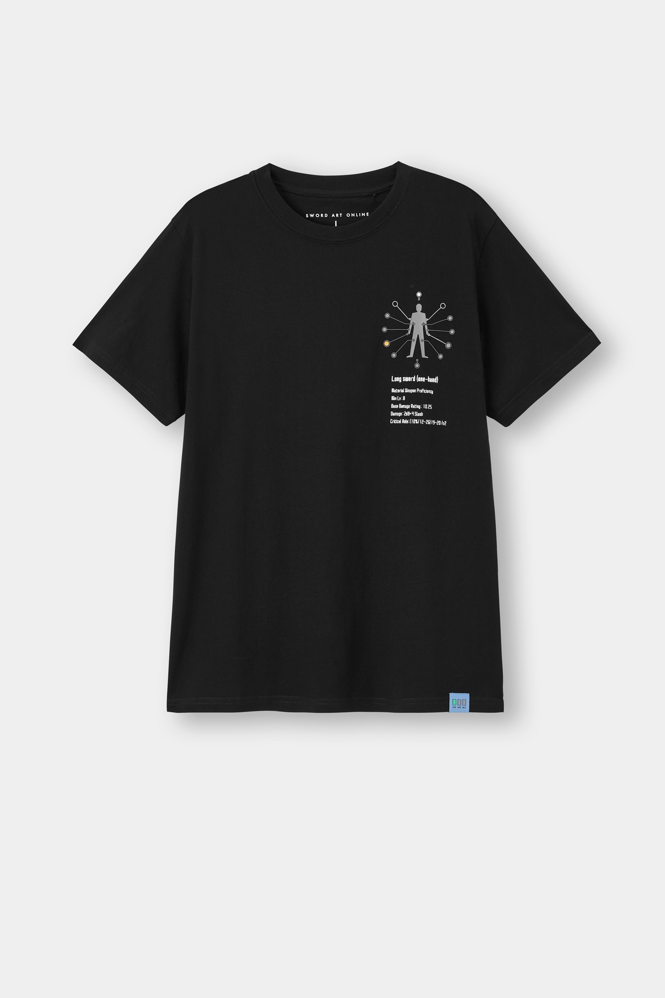 「グラフィックT（半袖）SAO 6」BLACK