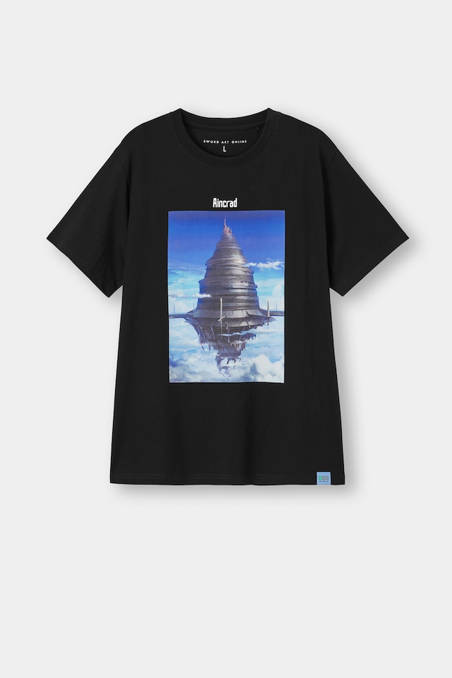 「グラフィックT（半袖）SAO 7」BLACK