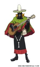 ペヨーテ・ディアス（CV：真殿光昭）。
ハオの部下で「土組」のメンバー。メキシコ出身のシャーマンで、カラベラ人形という人形を媒介として戦う。持霊は7人のマリアッチ。