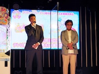 左から小林浩輔監督、佐藤順一総監督。