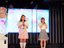 左から陽比野まつり役の廣瀬千夏、みゃむ役の小池理子。