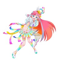 陽比野まつり（CV：廣瀬千夏）。「プリマジ」とお祭りが大好きな中学1年生。“マジ”になるとすごい力を発揮する。