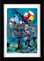 「ガンダムエース創刊20周年複製原画」第1弾より、美樹本晴彦のイラスト複製原画。