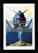 「ガンダムエース創刊20周年複製原画」第1弾より、安彦良和のイラスト複製原画。