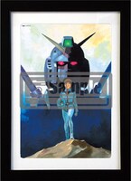 「ガンダムエース創刊20周年複製原画」第1弾より、安彦良和のイラスト複製原画。