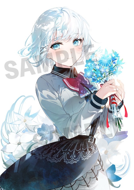 うみぼうずの描き下ろしイラストを使用したアウターケースのサンプル。