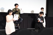 「シン・エヴァンゲリオン劇場版」舞台挨拶の様子。