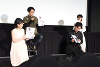 「シン・エヴァンゲリオン劇場版」舞台挨拶の様子。