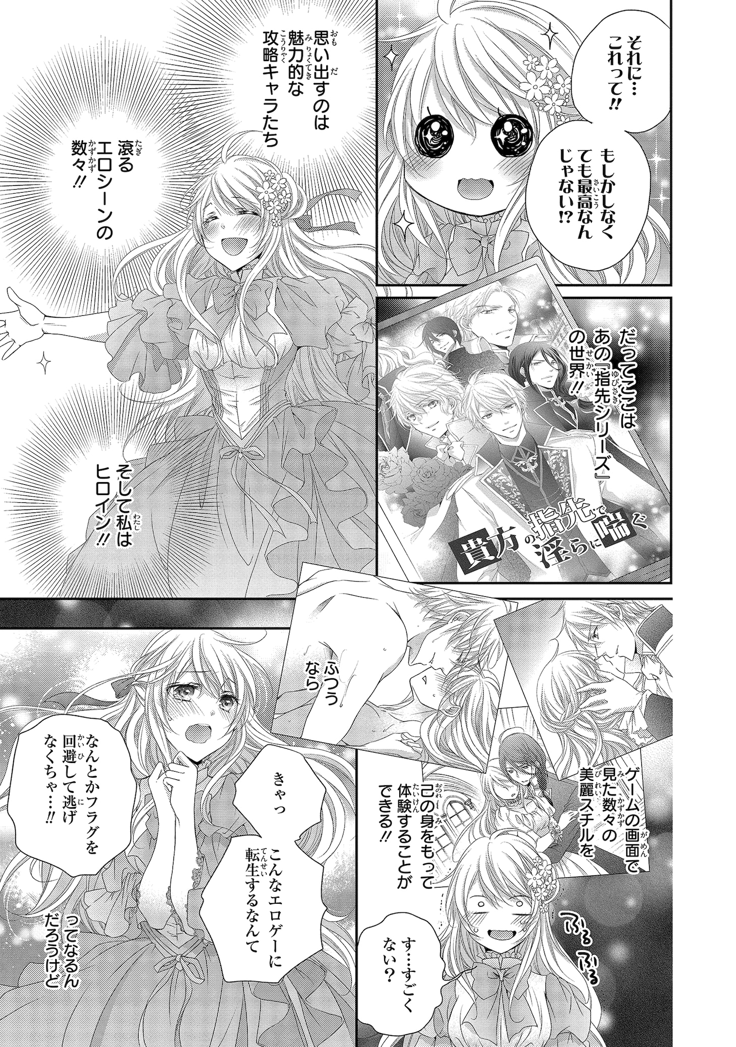 「王子様に溺愛されて困ってます～転生ヒロイン、乙女ゲーム奮闘記～」より。