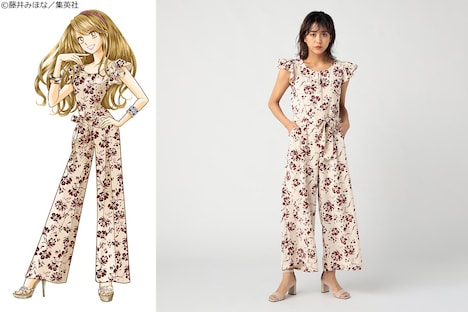 「GALS!!×CECIL McBEE 本多マミ 花柄オールインワン」