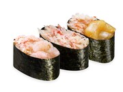 「贅沢かに三種盛り」