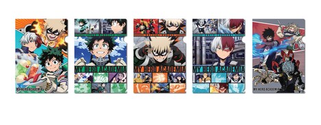 プレゼントキャンペーン第2弾の景品として用意されたクリアファイル。(c)堀越耕平/集英社・僕のヒーローアカデミア製作委員会