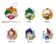 「ビッくらポン」の景品として用意されたラバーアクセサリー。(c)堀越耕平/集英社・僕のヒーローアカデミア製作委員会