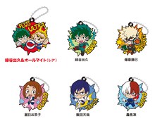 「ビッくらポン」の景品として用意されたラバーアクセサリー。(c)堀越耕平/集英社・僕のヒーローアカデミア製作委員会