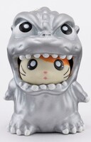 2002年の同時上映の際に配布された「ゴジハムくん」銀。