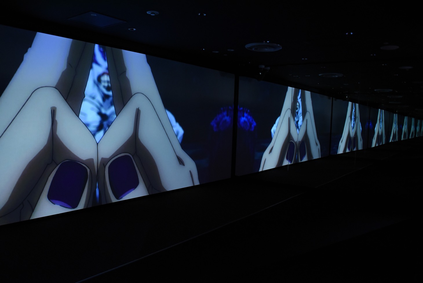 「アニメーション 呪術廻戦展」の様子。