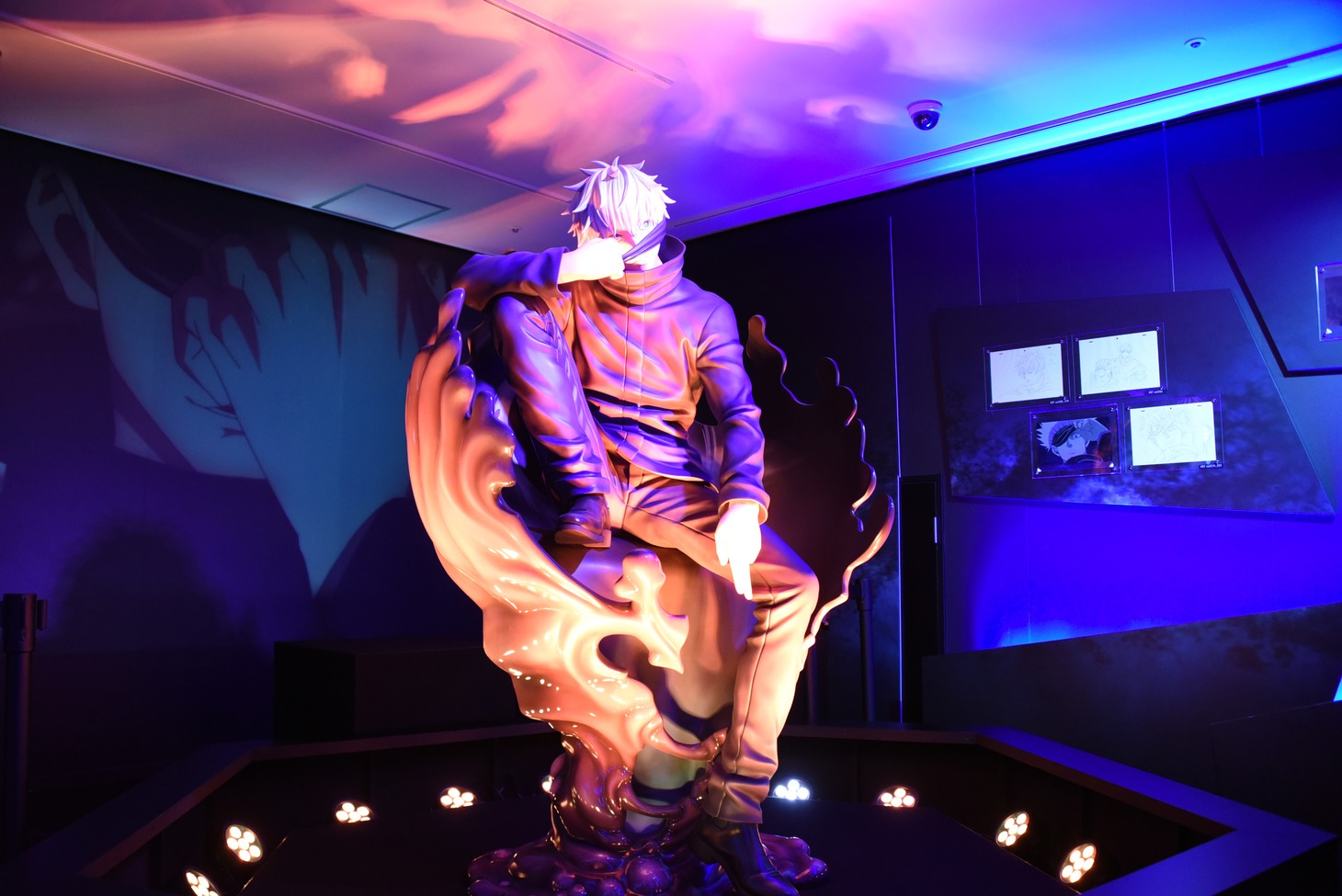 「アニメーション 呪術廻戦展」の様子。