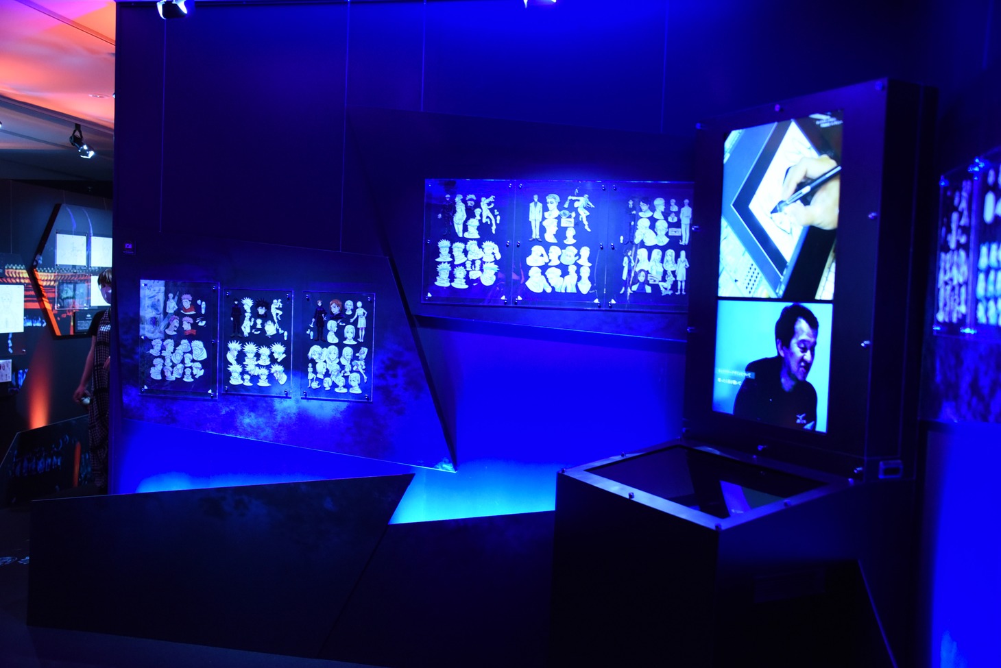 「アニメーション 呪術廻戦展」の様子。