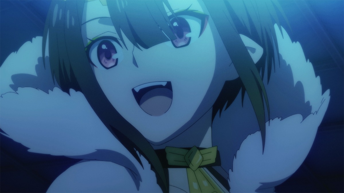 TVアニメ「蜘蛛ですが、なにか？」第24話の場面カット。
