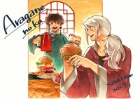 「アラガネの子」2巻購入特典用のイラスト。(c)佐々木尚/集英社