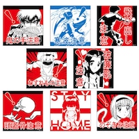 「『○○注意』ステッカー8種(ぬ～べ～/玉藻/ゆきめ/ひろし/みき/まこと
/リツコ/座敷童子）」